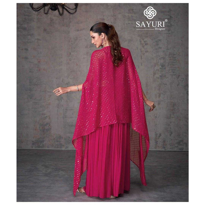 Sayuri Kashvi Real Georgette Fancy Partywear Stylish Kurti Collection