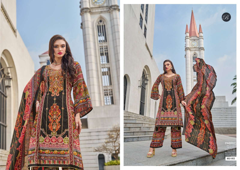 Belliza Designer Studio Shaheen Vol 8 Viscose Rayon Handwork Salwar Suit