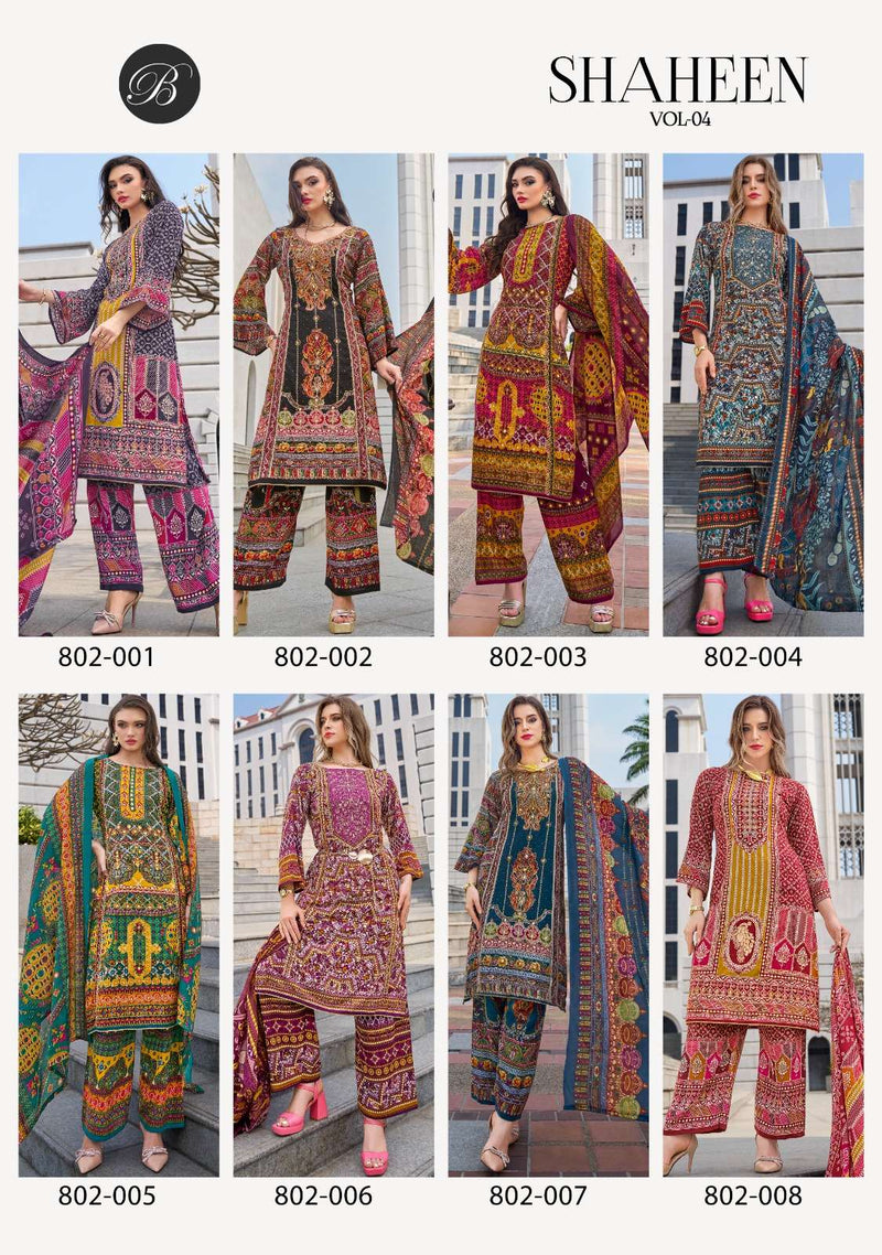 Belliza Designer Studio Shaheen Vol 8 Viscose Rayon Handwork Salwar Suit
