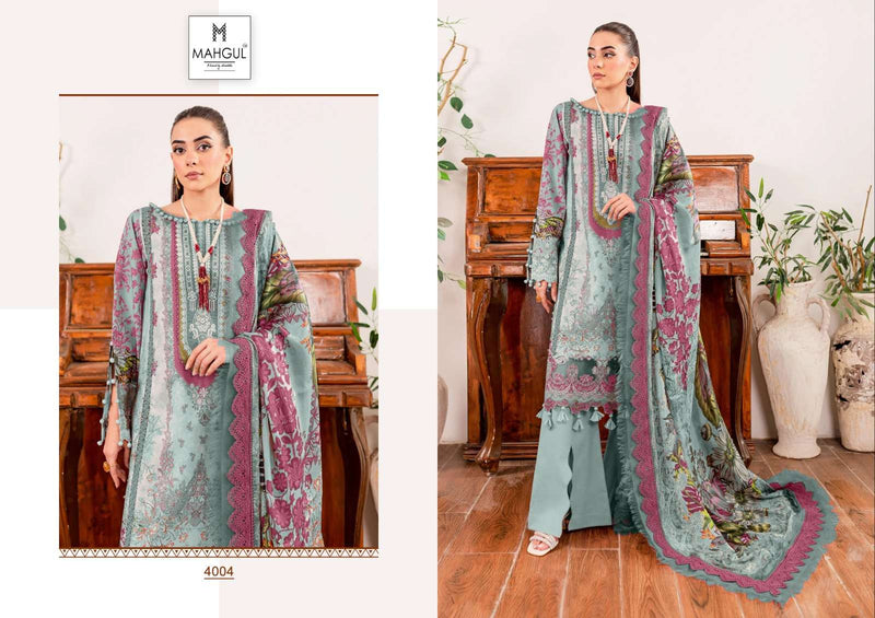 Sharaddha Nx Queen Court Vol 4 Lawn Cotton Printed With Heavy Embroidery Patch Designer Salwar Kameez