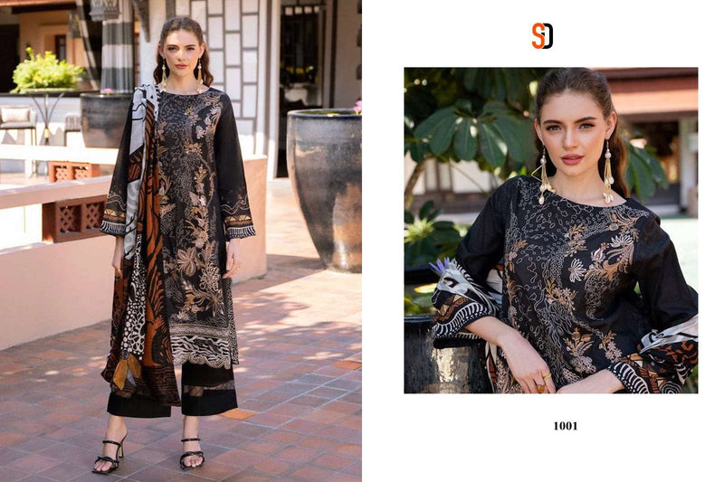 Shradda Designer Ramsha Vol 1 Pure Cotton Embroidered Work Salwar Kameez