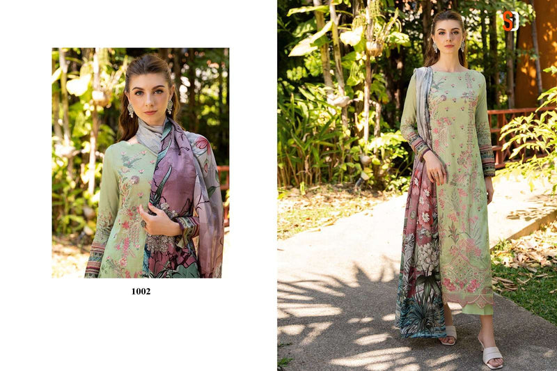 Shradda Designer Ramsha Vol 1 Pure Cotton Embroidered Work Salwar Kameez