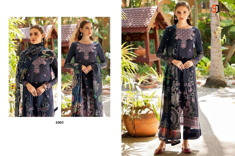 Shradda Designer Ramsha Vol 1 Pure Cotton Embroidered Work Salwar Kameez