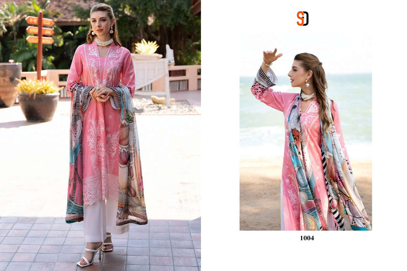 Shradda Designer Ramsha Vol 1 Pure Cotton Embroidered Work Salwar Kameez