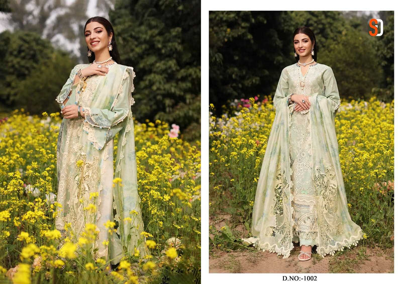 Shraddha Desiger Charizma Vol 1 Pure Cotton Embroidered Chikenkari Work Salwar Suit