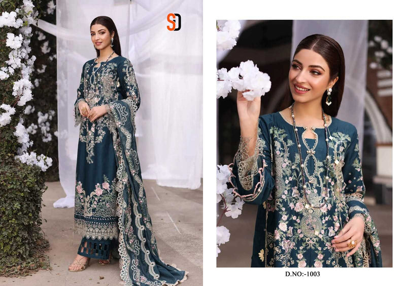 Shraddha Desiger Charizma Vol 1 Pure Cotton Embroidered Chikenkari Work Salwar Suit