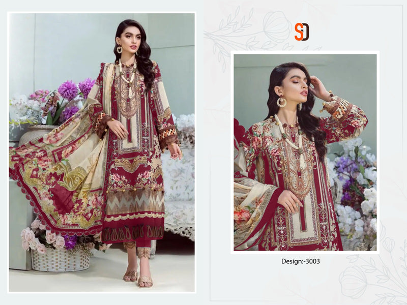 Shraddha Designer Bliss Vol 3 Lawn Cotton Embroidery Work Salwar Suit
