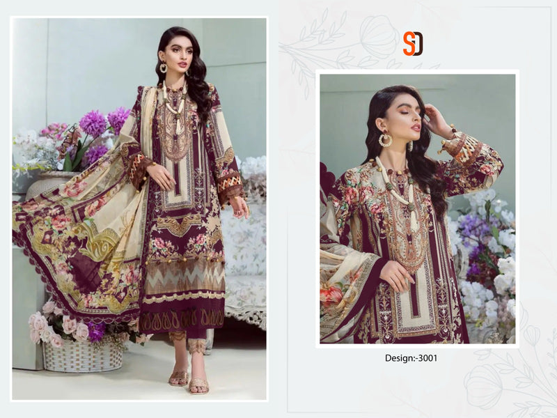 Shraddha Designer Bliss Vol 3 Lawn Cotton Embroidery Work Salwar Suit