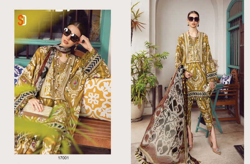 Shraddha Designer Bliss Vol 4 Lawn Cotton Printed Heavy Embroidery Work Salwar Suit