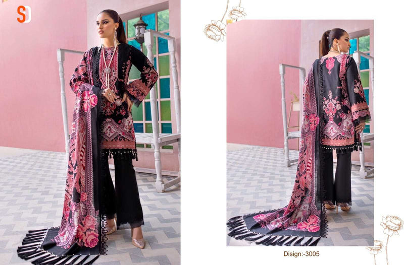 Shraddha Designer Chevron Vol 3 Lawn Cotton Printed Self Embroidered Salwar Suit