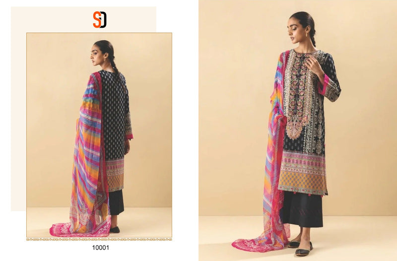 Shraddha Designer Firdous Vol 10 Lawn Cotton Printed With Heavy Embroidery Work Salwar Suit