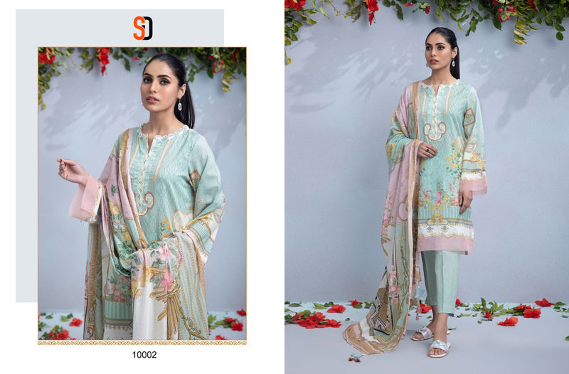 Shraddha Designer Firdous Vol 10 Lawn Cotton Printed With Heavy Embroidery Work Salwar Suit
