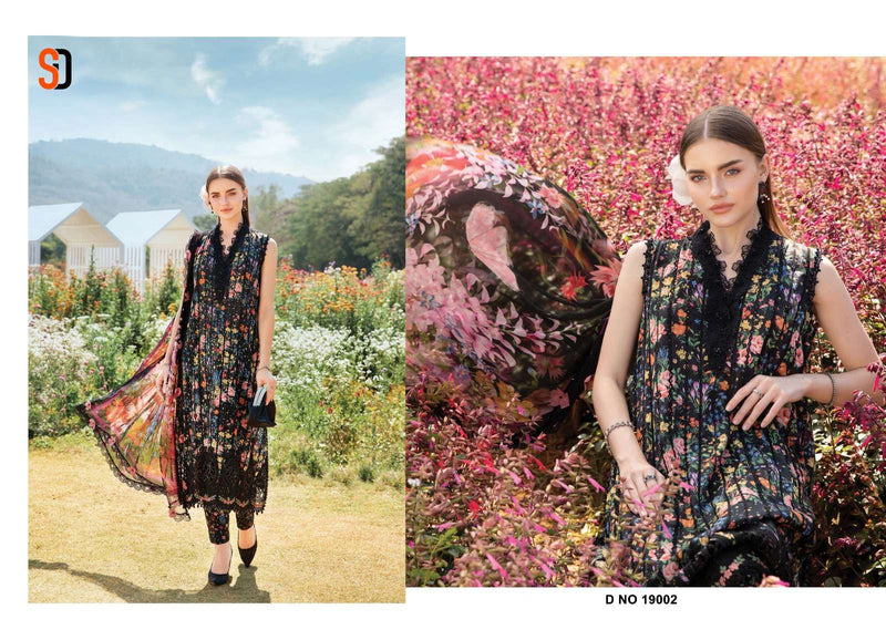 Shraddha Designer Maria B Chikenkari Cotton Collection Vol 19 Embroidered Salwar Suit