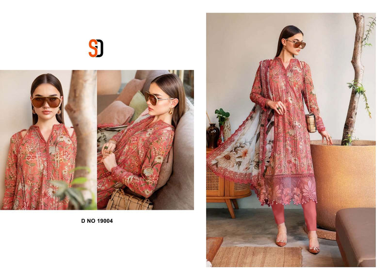 Shraddha Designer Maria B Chikenkari Cotton Collection Vol 19 Embroidered Salwar Suit