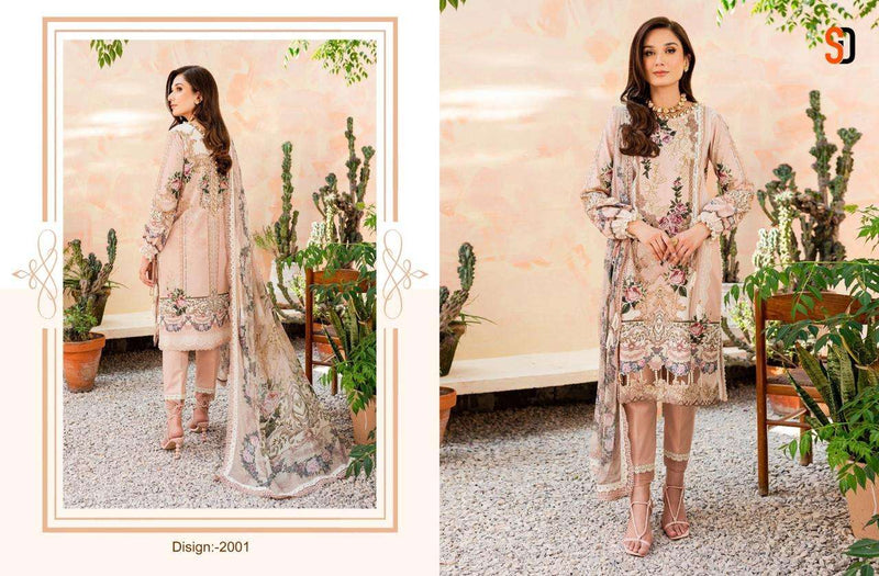 Shraddha Designer Queen Court Vol 2 Pure Lawn Cotton Embroidered Salwar Suit