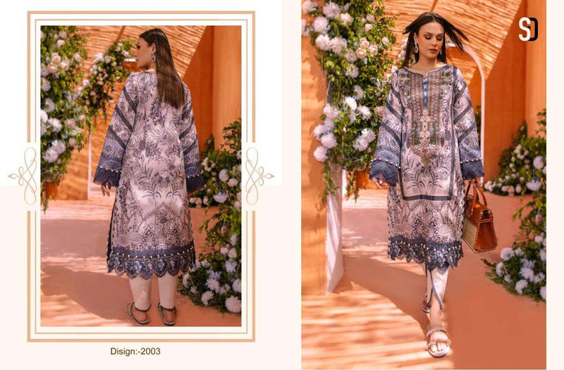 Shraddha Designer Queen Court Vol 2 Pure Lawn Cotton Embroidered Salwar Suit