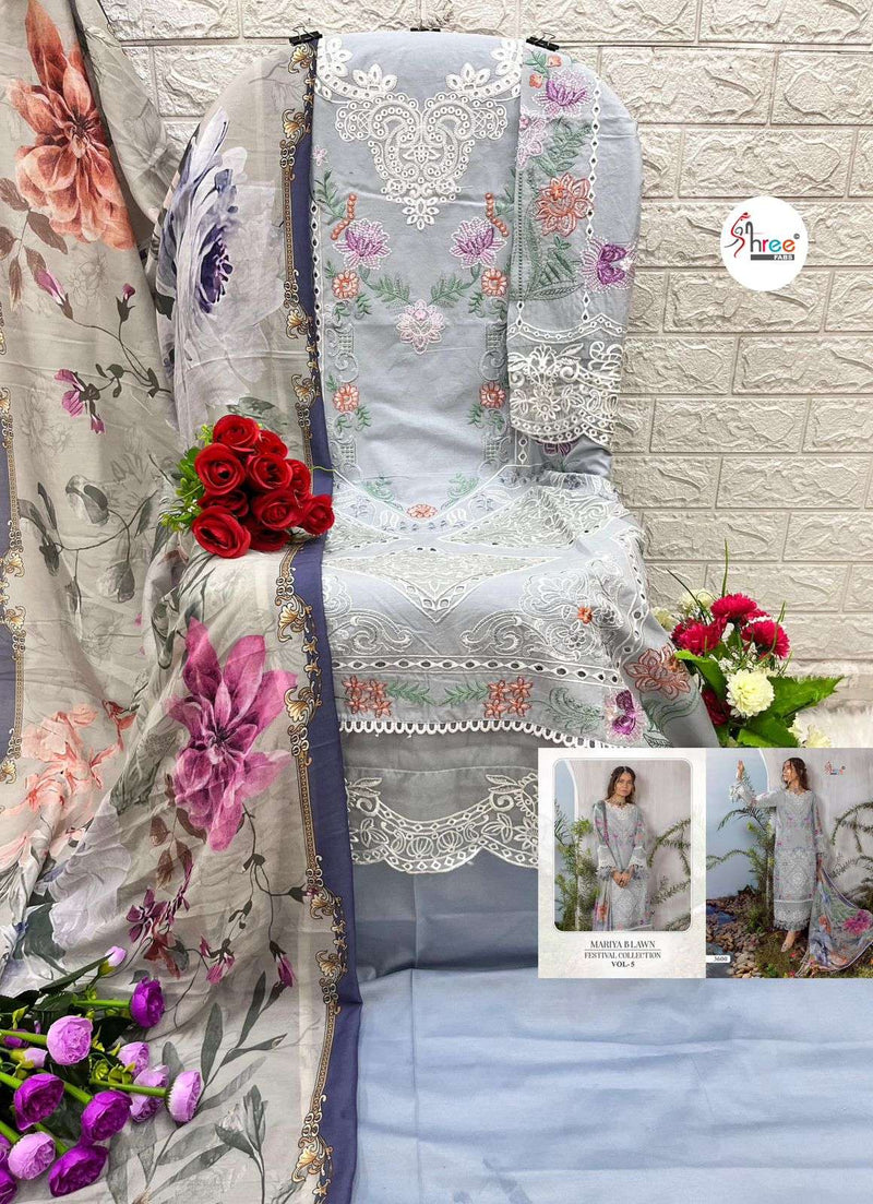 Shree Fab Mariya B Lawn Festival Collection Vol 5 Lawn Cotton With Heavy Embrodery Designer Suit