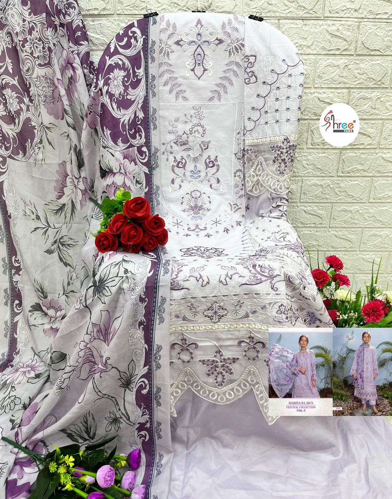 Shree Fab Mariya B Lawn Festival Collection Vol 5 Lawn Cotton With Heavy Embrodery Designer Suit
