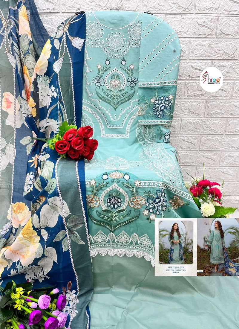 Shree Fab Mariya B Lawn Festival Collection Vol 5 Lawn Cotton With Heavy Embrodery Designer Suit