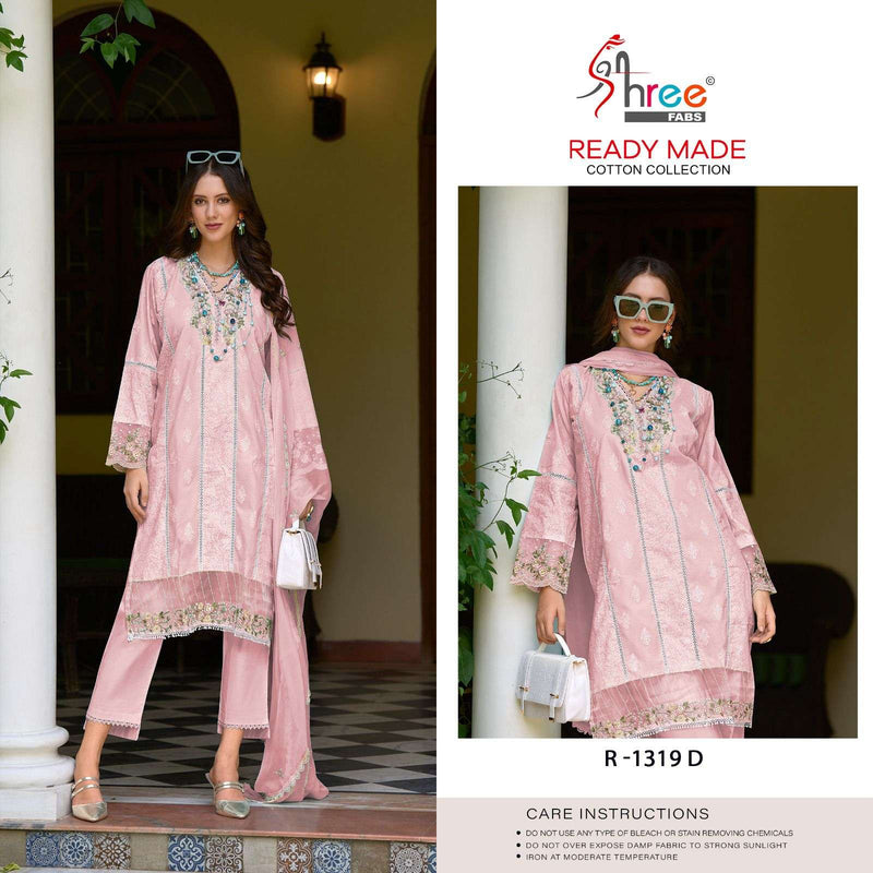 Shree Fab R 1319 Cotton Lawn With Lining Inner Cottan Fancy Designer Pret Kurti