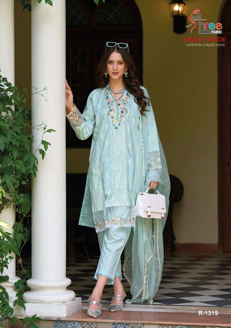 Shree Fab R 1319 Cotton Lawn With Lining Inner Cottan Fancy Designer Pret Kurti