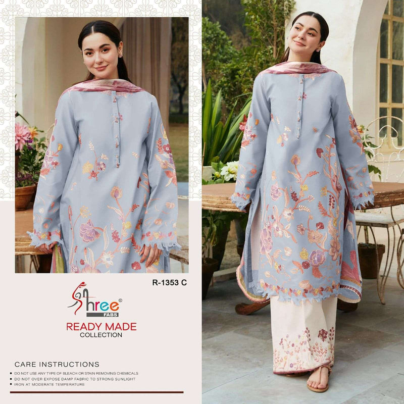 Shree Fab R 1353 Lawn Cotton Gorgeous Fancy Designer Salwar Suit