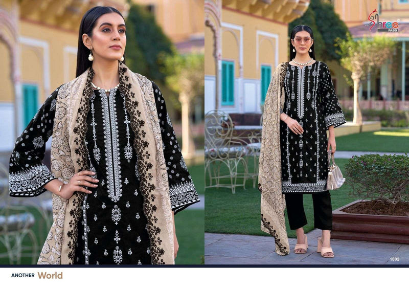 Shree Fabs Bin Saeed Lawn Collection Vol 18 Cotton Embroidered Pakistani Suit