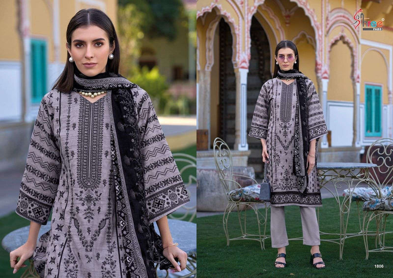 Shree Fabs Bin Saeed Lawn Collection Vol 18 Cotton Embroidered Pakistani Suit