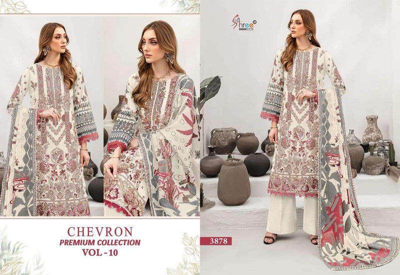 Shree Fabs Chevron Premium Collection Vol 10 Embroidered Cotton Salwar Suit