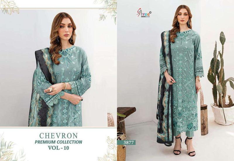 Shree Fabs Chevron Premium Collection Vol 10 Embroidered Cotton Salwar Suit