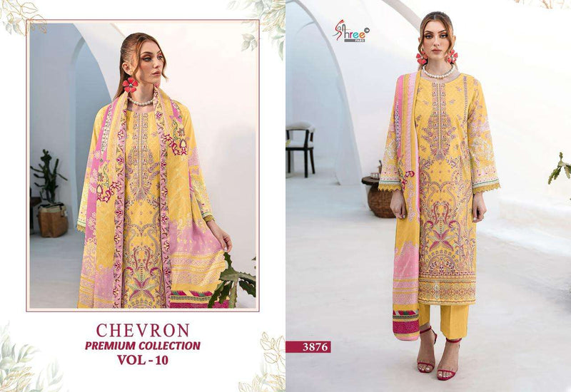 Shree Fabs Chevron Premium Collection Vol 10 Embroidered Cotton Salwar Suit