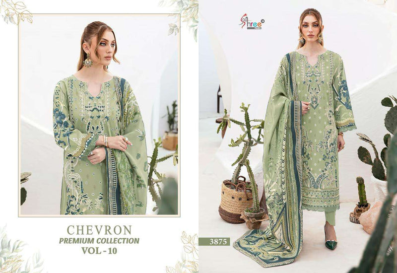 Shree Fabs Chevron Premium Collection Vol 10 Embroidered Cotton Salwar Suit