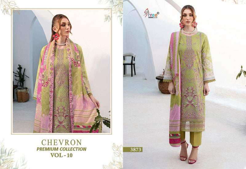Shree Fabs Chevron Premium Collection Vol 10 Embroidered Cotton Salwar Suit