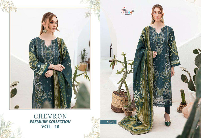 Shree Fabs Chevron Premium Collection Vol 10 Embroidered Cotton Salwar Suit