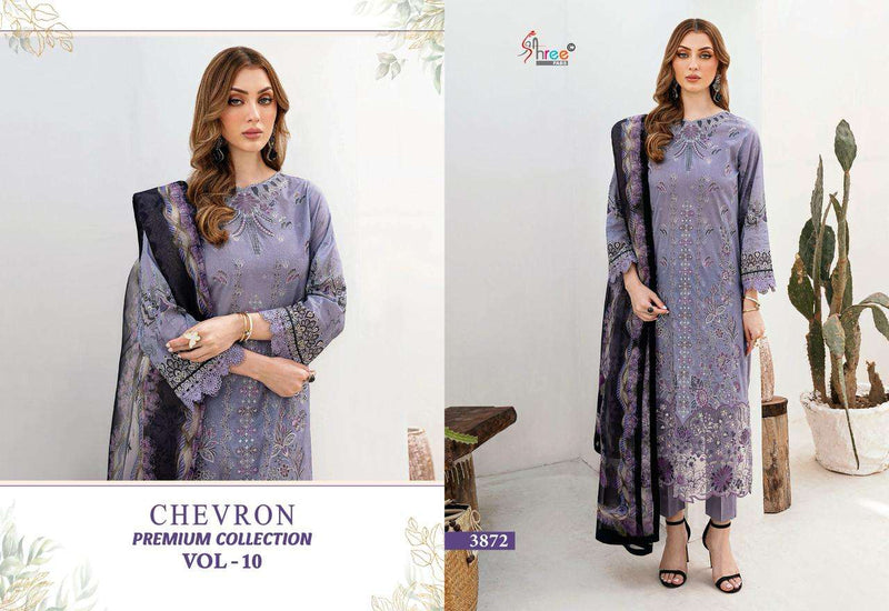 Shree Fabs Chevron Premium Collection Vol 10 Embroidered Cotton Salwar Suit