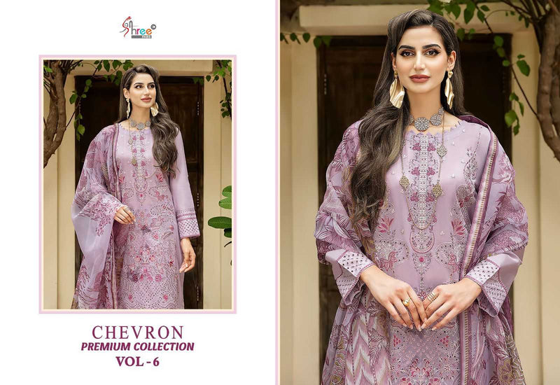 Shree Fabs Chevron Premium Collection Vol 6 Pure Rayon With Self Embroidered Work Salwar Suit