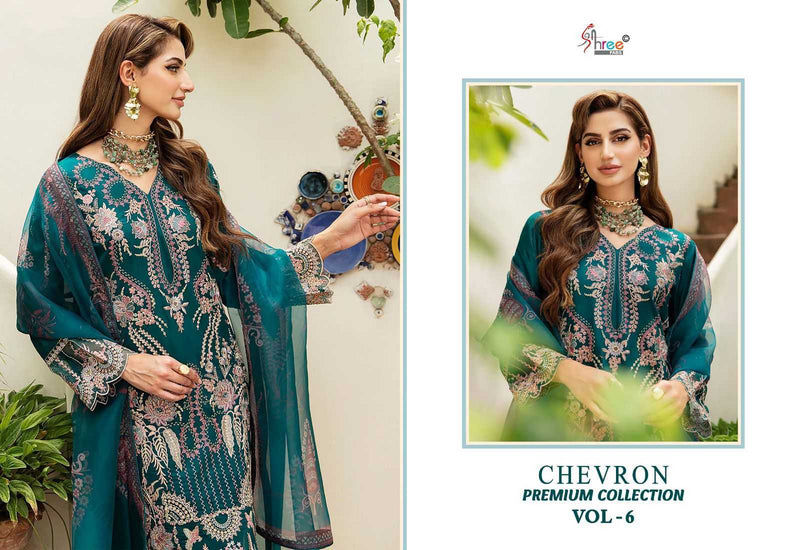 Shree Fabs Chevron Premium Collection Vol 6 Pure Rayon With Self Embroidered Work Salwar Suit