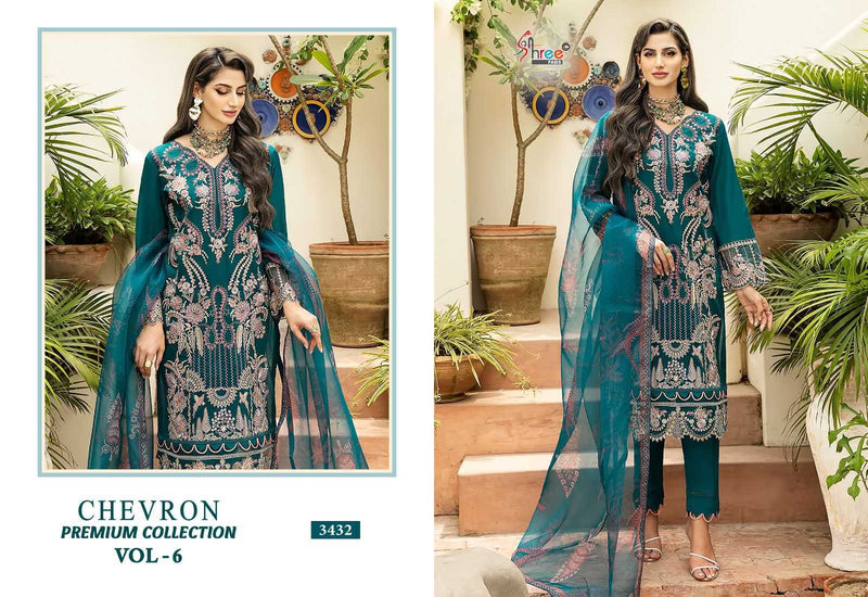 Shree Fabs Chevron Premium Collection Vol 6 Pure Rayon With Self Embroidered Work Salwar Suit
