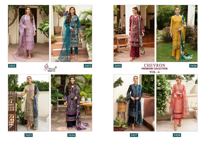 Shree Fabs Chevron Premium Collection Vol 6 Pure Rayon With Self Embroidered Work Salwar Suit