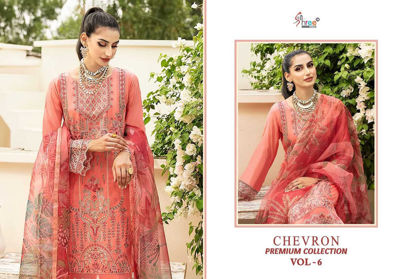 Shree Fabs Chevron Premium Collection Vol 6 Pure Rayon With Self Embroidered Work Salwar Suit