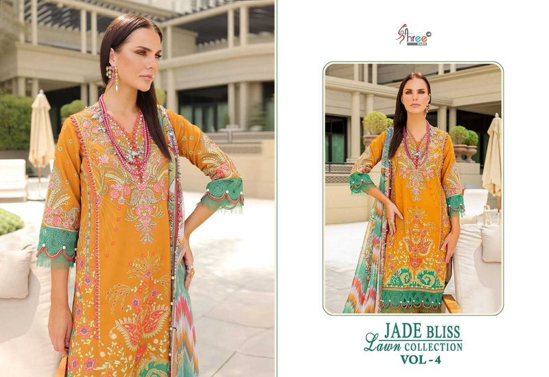 Shree Fabs Jade Bliss Lawn Collection Vol 4 Cotton Print Patch Work Salwar Suit