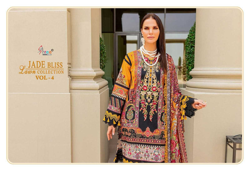 Shree Fabs Jade Bliss Lawn Collection Vol 4 Cotton Print Patch Work Salwar Suit