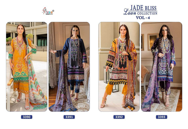 Shree Fabs Jade Bliss Lawn Collection Vol 4 Cotton Print Patch Work Salwar Suit