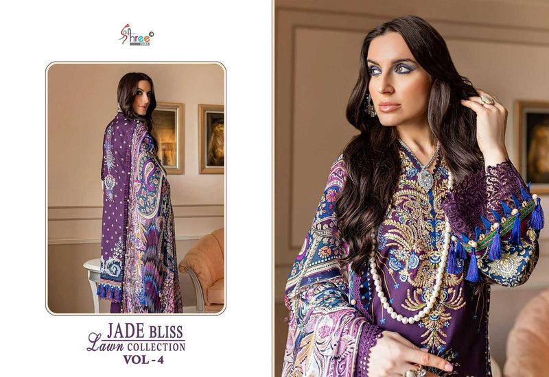 Shree Fabs Jade Bliss Lawn Collection Vol 4 Cotton Print Patch Work Salwar Suit