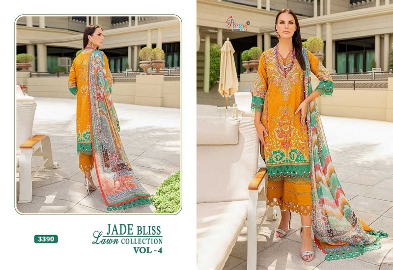 Shree Fabs Jade Bliss Lawn Collection Vol 4 Cotton Print Patch Work Salwar Suit