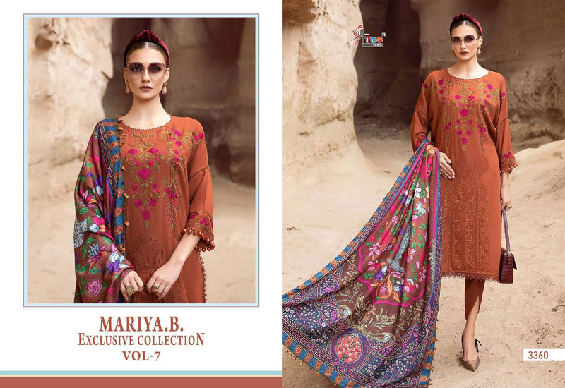 Shree Fabs Mariab Exclusive Collection Vol 7 Pure Rayon Cotton Self Embroidered Salwar Suit