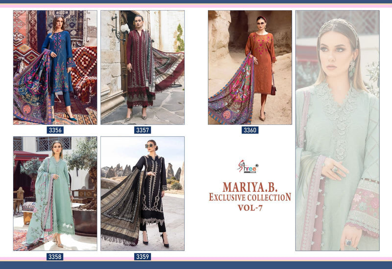 Shree Fabs Mariab Exclusive Collection Vol 7 Pure Rayon Cotton Self Embroidered Salwar Suit
