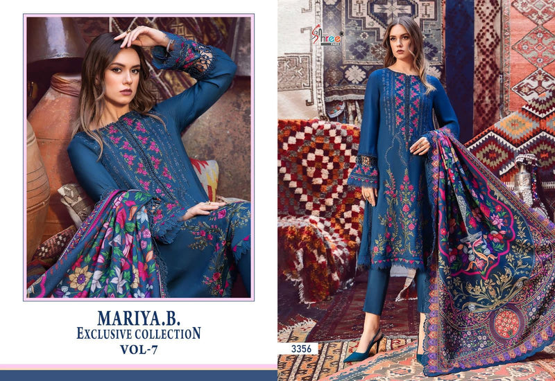 Shree Fabs Mariab Exclusive Collection Vol 7 Pure Rayon Cotton Self Embroidered Salwar Suit