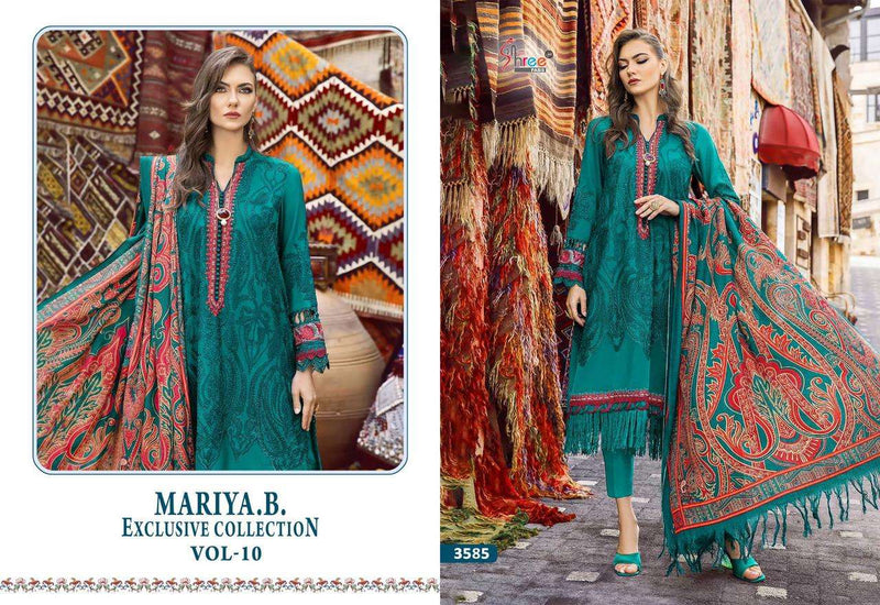 Shree Fabs Mariya B Exclusive Collection Vol 10 Pure Rayon Self Embroidered Salwar Suit