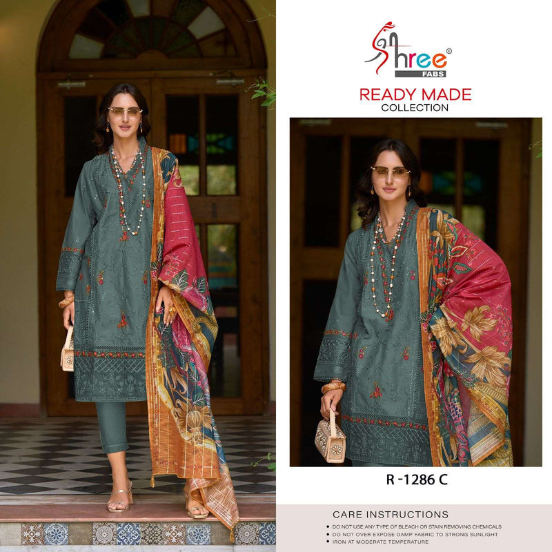 Shree Fabs R 1286 Cambric Cotton Lawn With Fancy Designer Pret Kurti